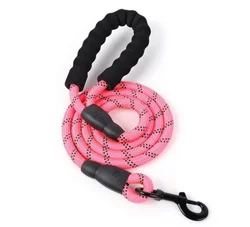 Large Running Reflective Strong Dog Leash with Comfortable Padded Handle Nylon Rope Pet Dog Leash