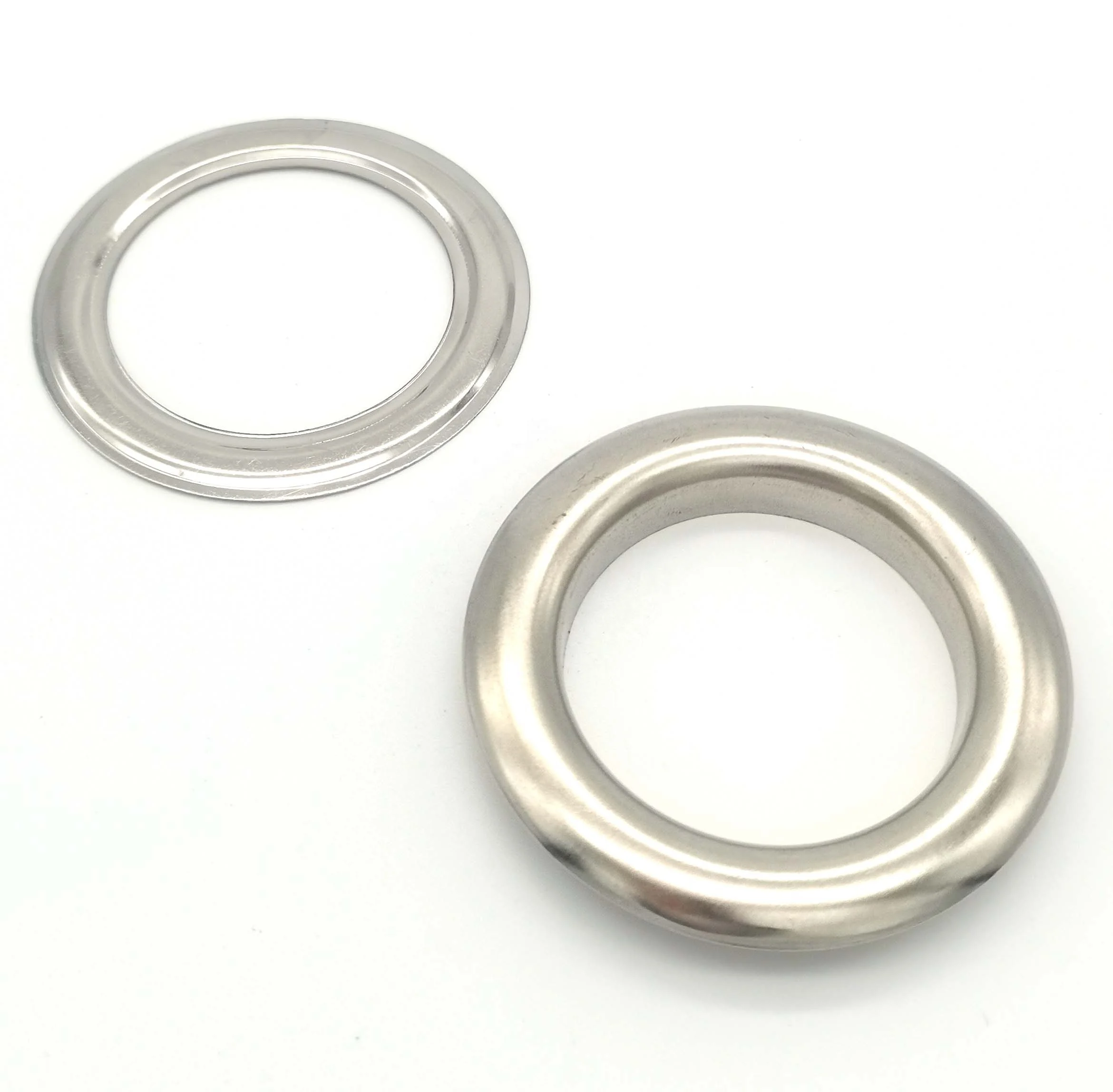 40MM Stainless Steel Metal Curtain Eyelet Ring Brass Metal Eyelets Grommets For Curtains With Hand Press Mold
