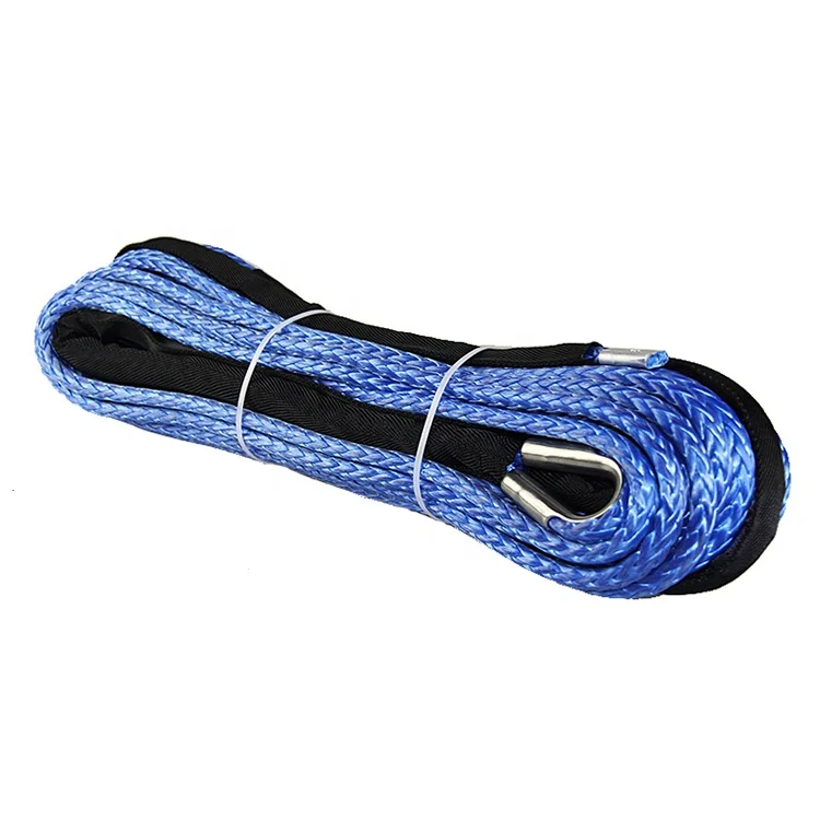 
4x4 offroad recovery rope high strength ATV/UTV/SUV Synthetic winch rope 12mm 