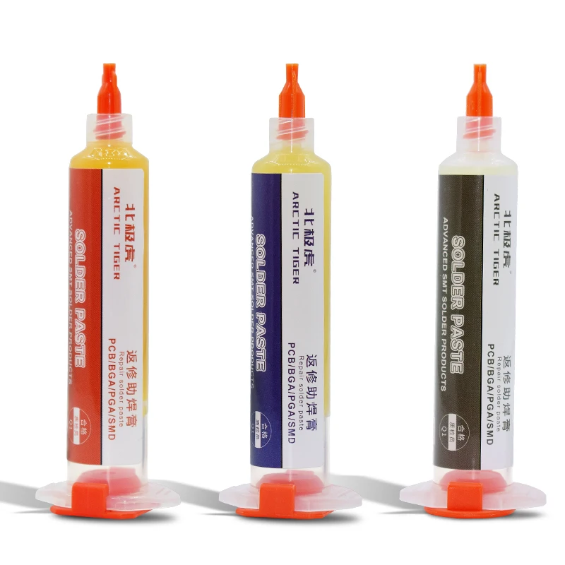 Chip repair solder paste Medium temperature solder paste for needle cylinder SMT tin paste BGA Led welding With push rod AT-2230