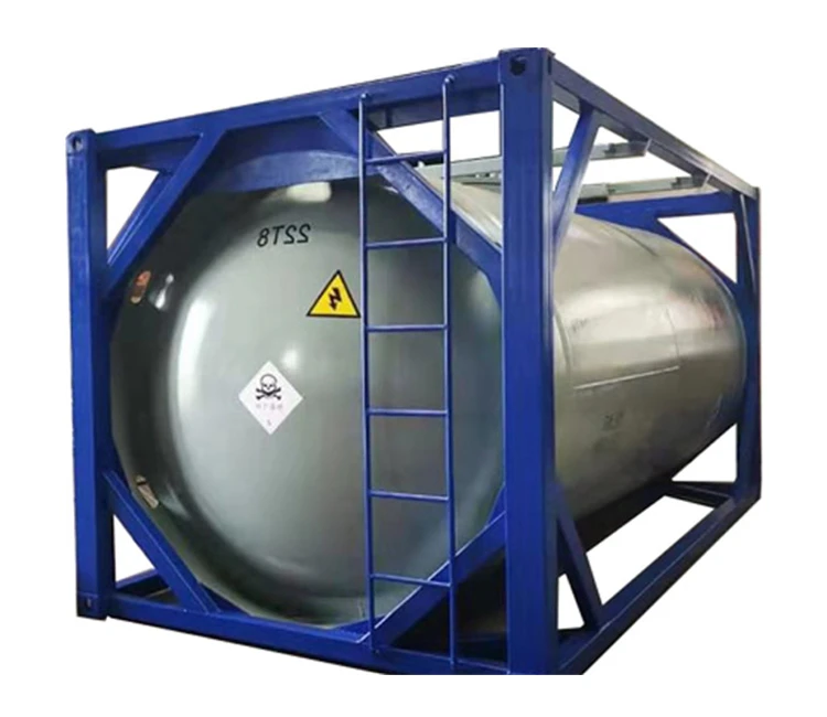 Factory Sale  ISO ASME Standard 20FT Liquid Chlorine T50 Shipping Tank Container
