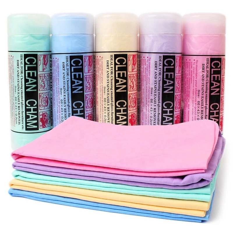 Multifunctional Micro Fiber Towel Absorbent Materials PVA Chamois Microfiber Cleaning Cloth