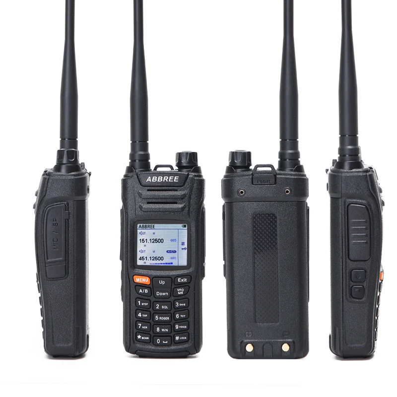 Лидер продаж ABBREE AR-F6 125-560 МГц 6-полосный ЖК-дисплей в режиме ожидания DTMF VOX SOS портативная двухсторонняя рация