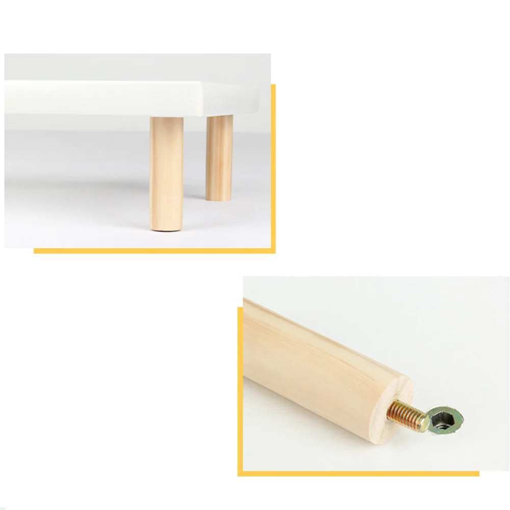 High Quality Portable Office White Wood Tablet Notebook Laptop Screen Monitor Riser Stand For Computer