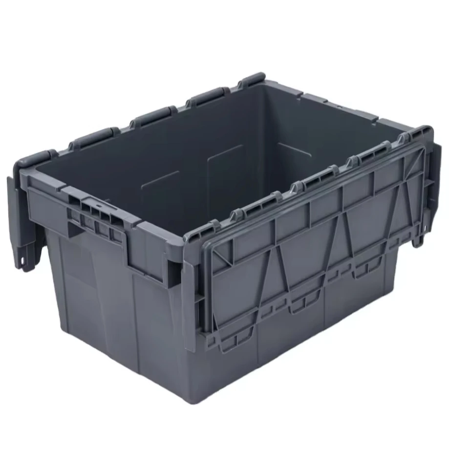 19 Gallon Lockable Storage Totes with Lids Heavy-Duty Durable Stackable Containers Plastic Crates