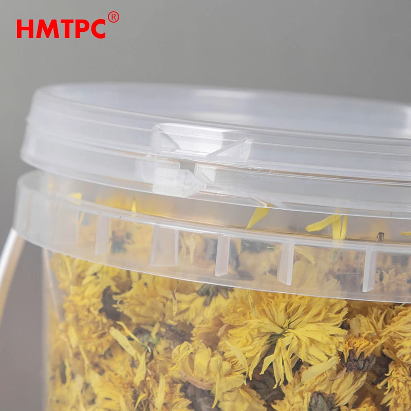 Bucket Food Container Colorful Plastic for Peanut Butter PP Wholesale Food Grade Round 300ml  Plastic Bucket with Lid