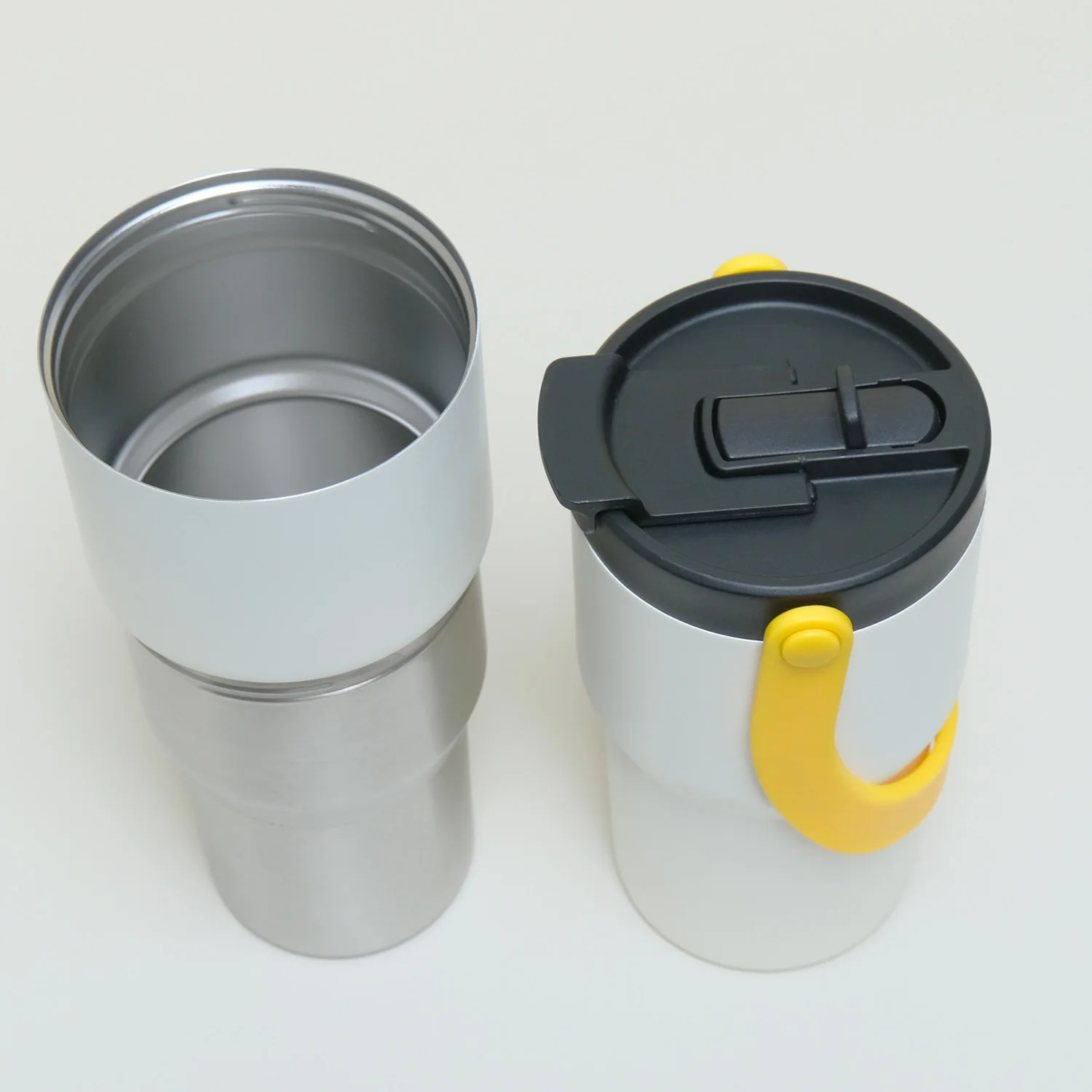 950ml 32oz 2 In 1 Stainless Steel Water Bottle Sport Tumbler Hiking Water Bottle Travel Coffee Mug Thermos Tumbler With Two Lid