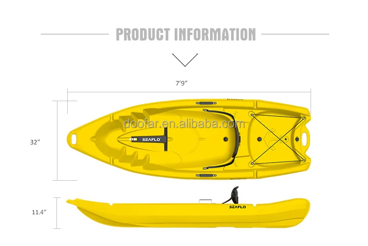 SEAFLO Chinese Trade Assurance OEM Adult row boat supplier 2 Person 8 Degree Kayak Canoe for Sale Parent-kid Optional Surfing