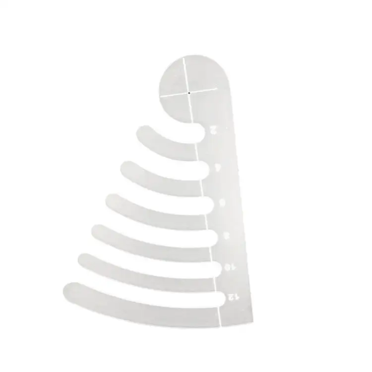 
Acrylic Sewing Curved Rulers Set Patchwork Transparent Sewing Template for Craft School 4pcs 