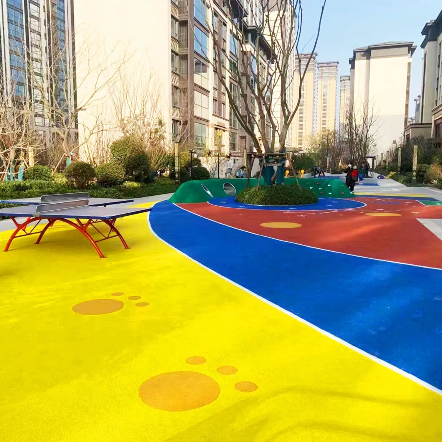 Factory Direct Sale Coloured Epdm Granules For Table Tennis Court Protective Epdm Anti-slip High Elasticity Rubber Granules