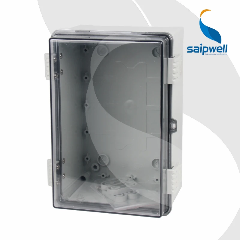 
Hotsale DIN RAIL PC Plastic Electric waterproof junction box with plastic hinge lockable 