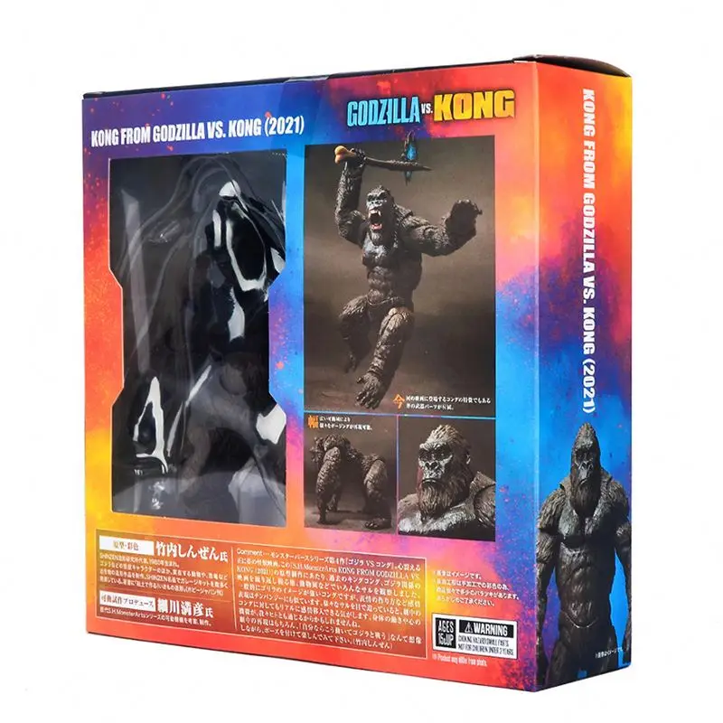 2021 версия фильма SHM King Kong Gorilla супер экшн-фигурка модель