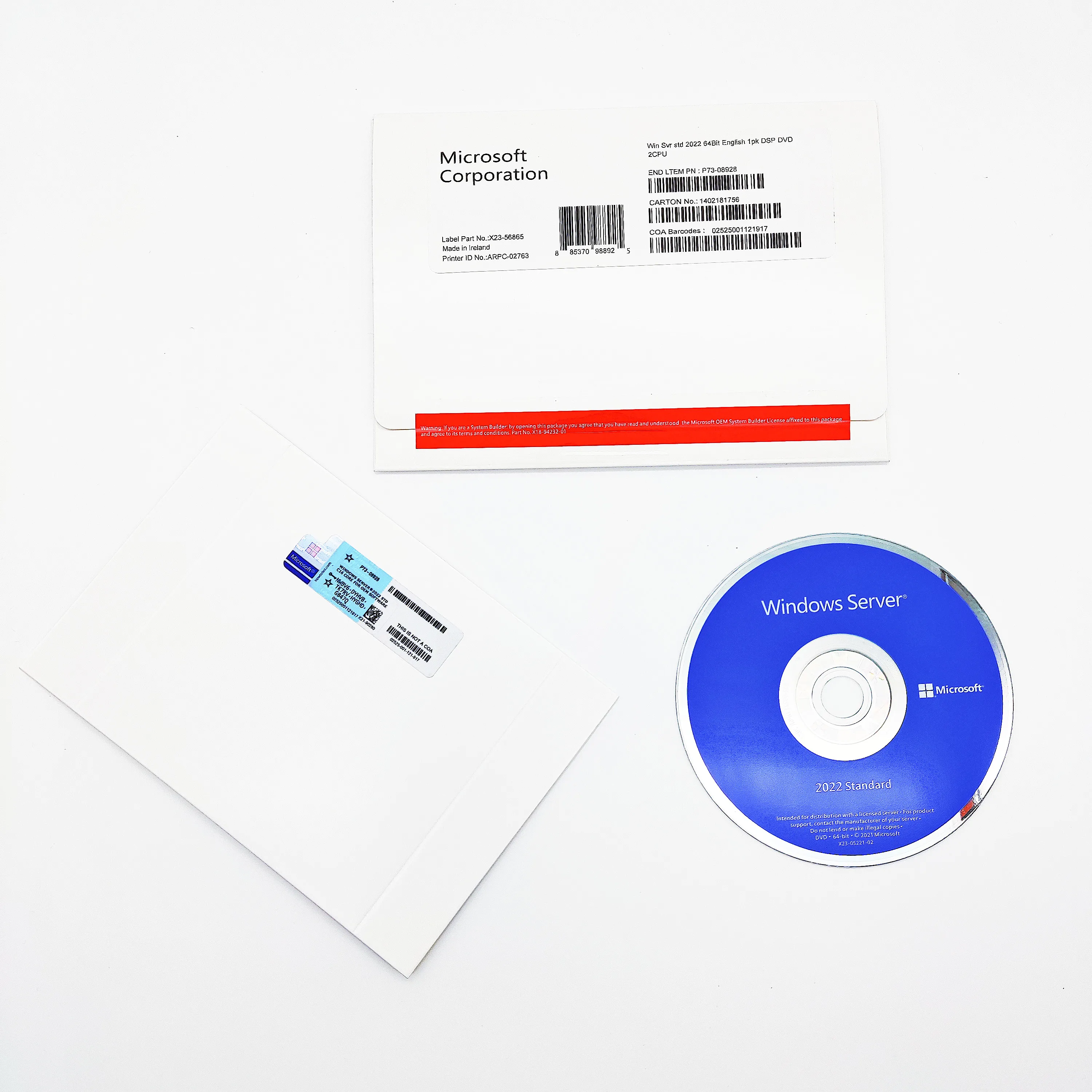 Операционная система Windows Server 2022 Standard CAL 16 Core пакета лицензий win server 2022 std