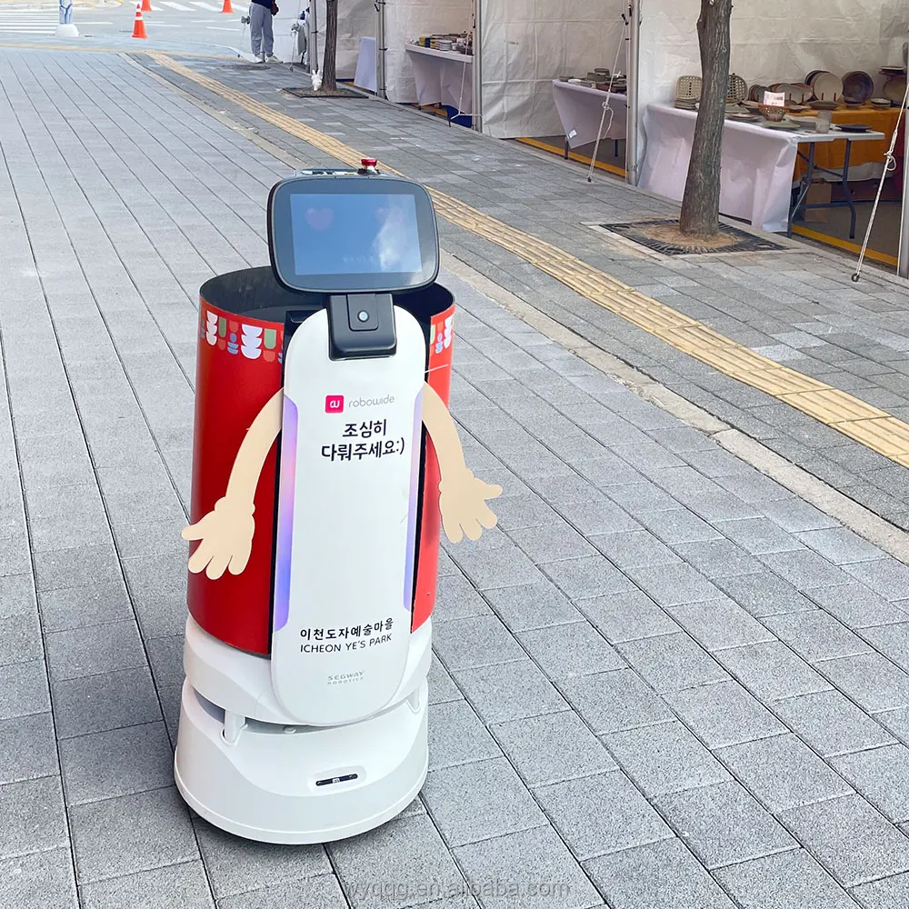 Segway Humanoid Smart Service Robot For Restaurant And Reception Customer By Auto Charge