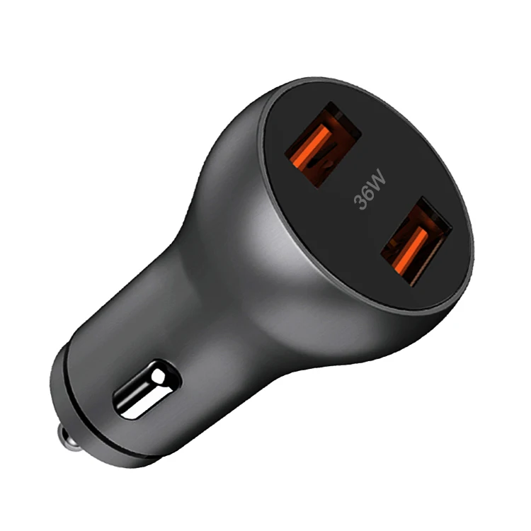 
Quick car charger 36W dual qc3.0 ev battery mobile phone charger universal usb car charger 