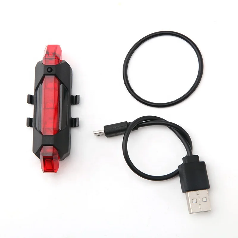 V00027200 Outdoor IP65 Waterproof Super Bright usb Rechargeable Bike Rear Light Bicycle Tail light