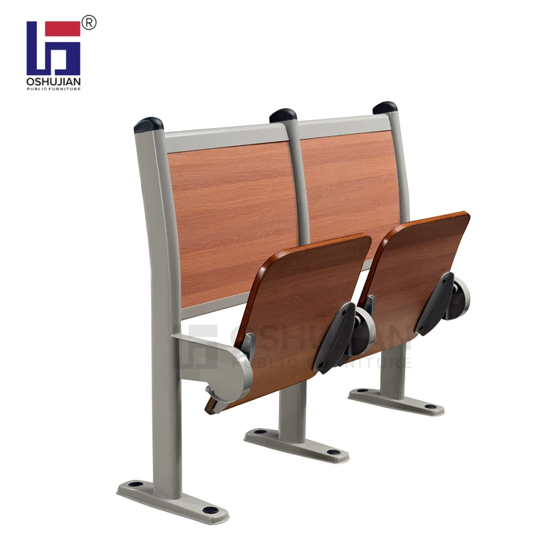 Cheap College Classroom Furniture Folding Step Chair and Desk