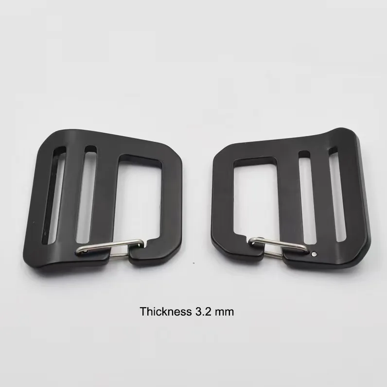 Metal G Hooks Webbing Buckles Strong Quick Release Buckles for Belt Hook Aluminum Strap Slider Backpack Straps Webbing