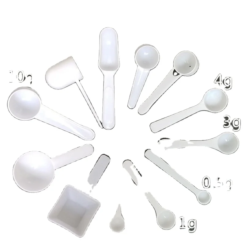 wholesale plastic laboratory measuring spoon dosing scoop 2.5ml 2.5g