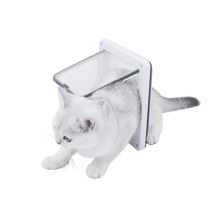 Pet Products Custom 4 Way Locking Safety Interior Cat Gate Flap Dog Door Doors For