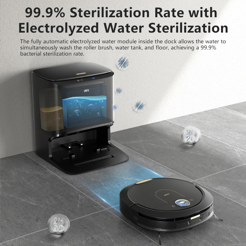 Uoni A1 Pro Robot Cleaner 2021 Amazona Shopping Real Time Smart Home Appliances Mopping Washing Self Cleaning Vacuum Robot