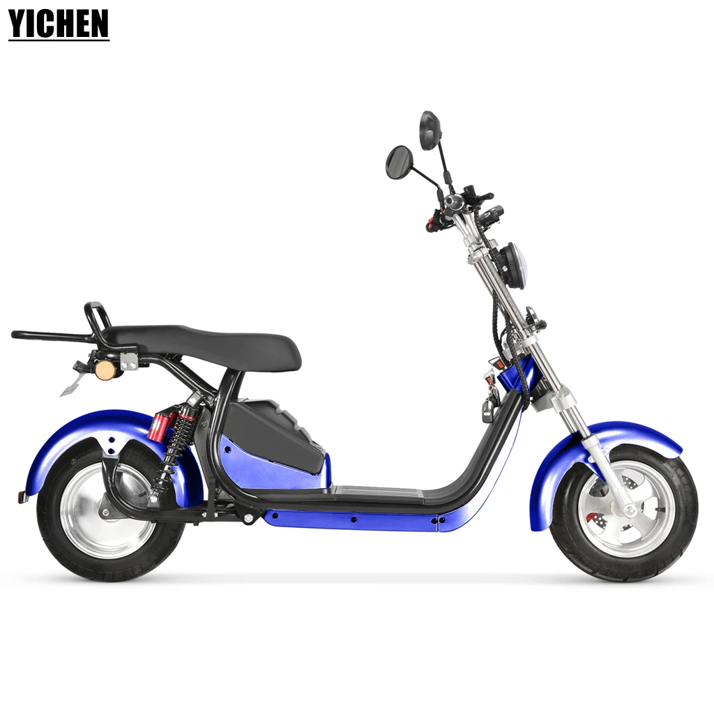 Motorsiklet New Citycoco Detachable Lithium Battery 60v 20Ah Enduro Moped 2000w Pure Electric Scooters