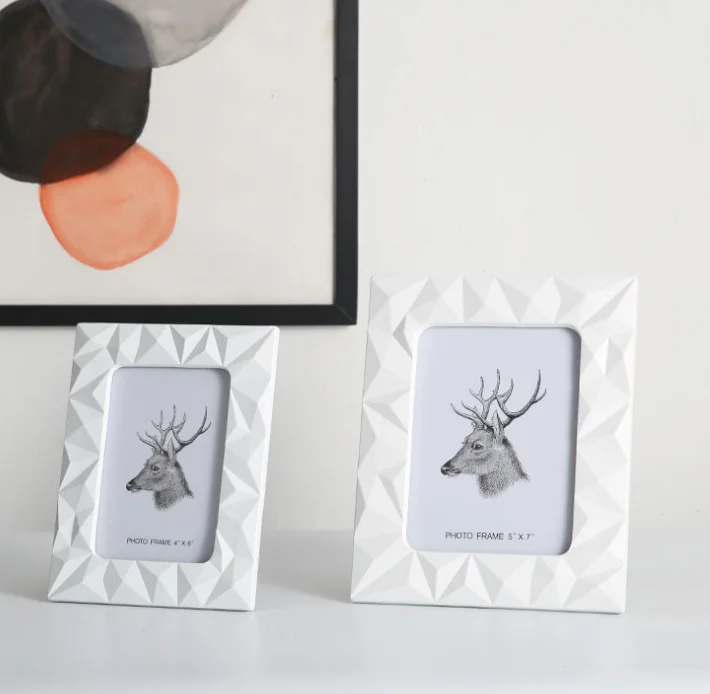 White Ceramic Electronic Photo Frame Magic Mirror Square Crystal Logo Printing Accept,gravure Printing Handpainted Songxing