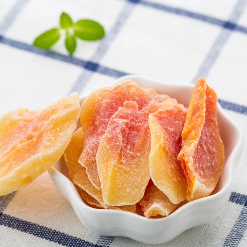 High Quality Dry Papaya Natural Sweet Taste Leisure Snacks Papaya Slices Wholesaler from China  Factory Price Gluten free Papaya