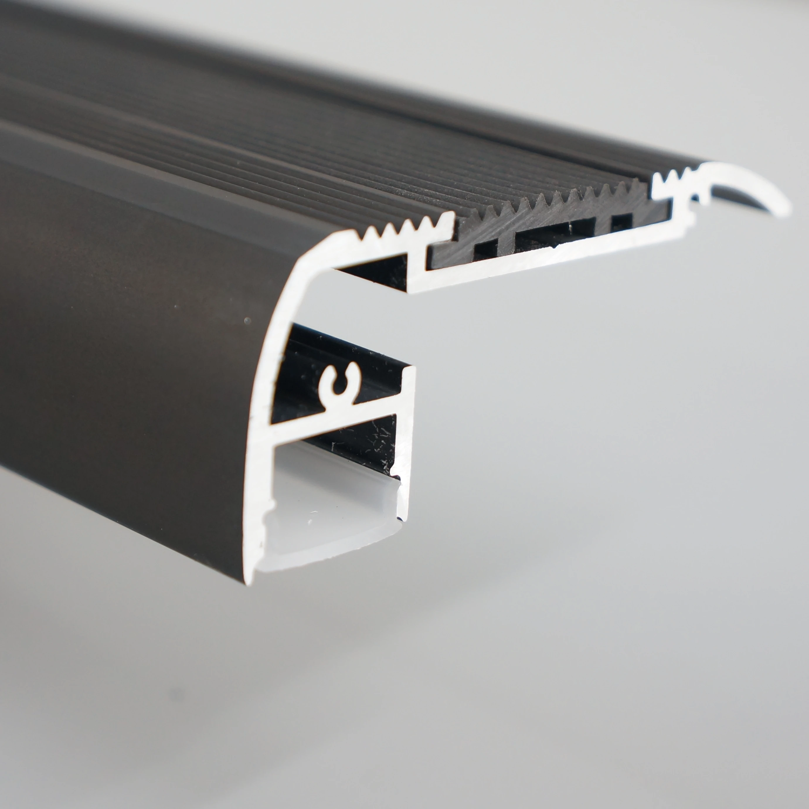 For Cinema Stair Step Nosing Lighting Surface Mounted Led Strip Aluminums extrusion Profile