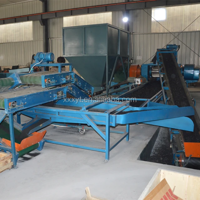Waste Tires Cracker Mill/Double-Rollers Rubber Crusher /Waste Tyre Recycling Machine Line
