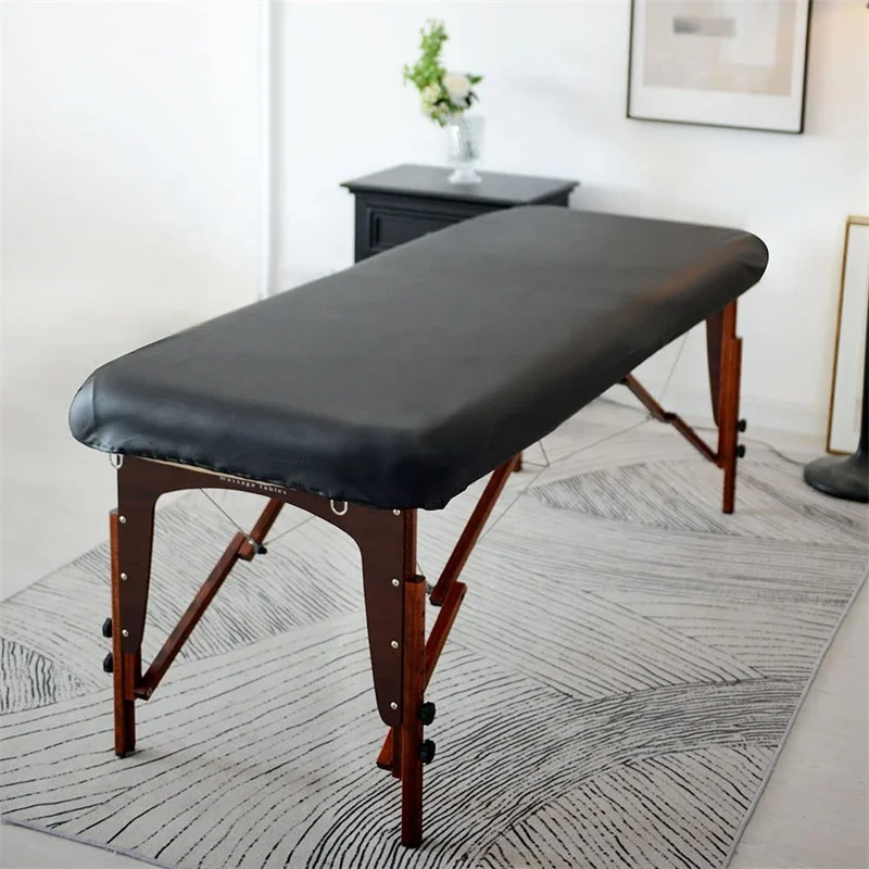 Водонепроницаемая многоразовая накладка из искусственной виниловой кожи для массажного стола