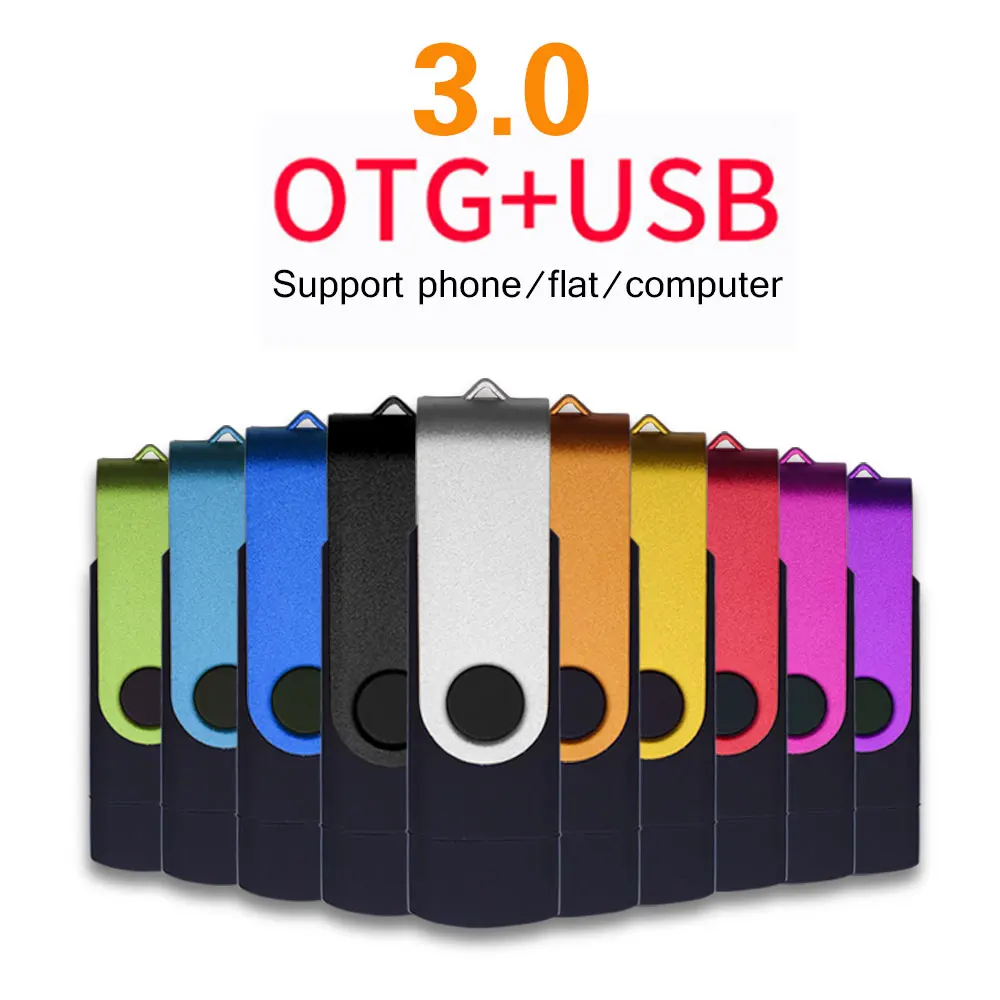 Metal OTG USB 3.0 Flash Drive for Android Smart Phone Double Application 32GB 16GB 8GB 4GB Pendrive Photography