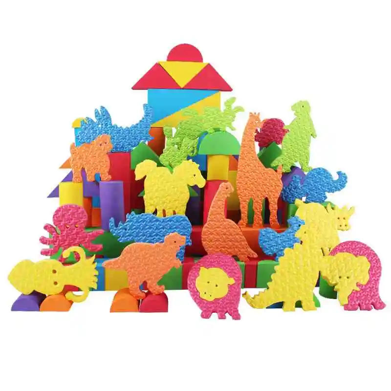 
Factory custom size shaped eva foam die cut sponge foam pad and toys products 