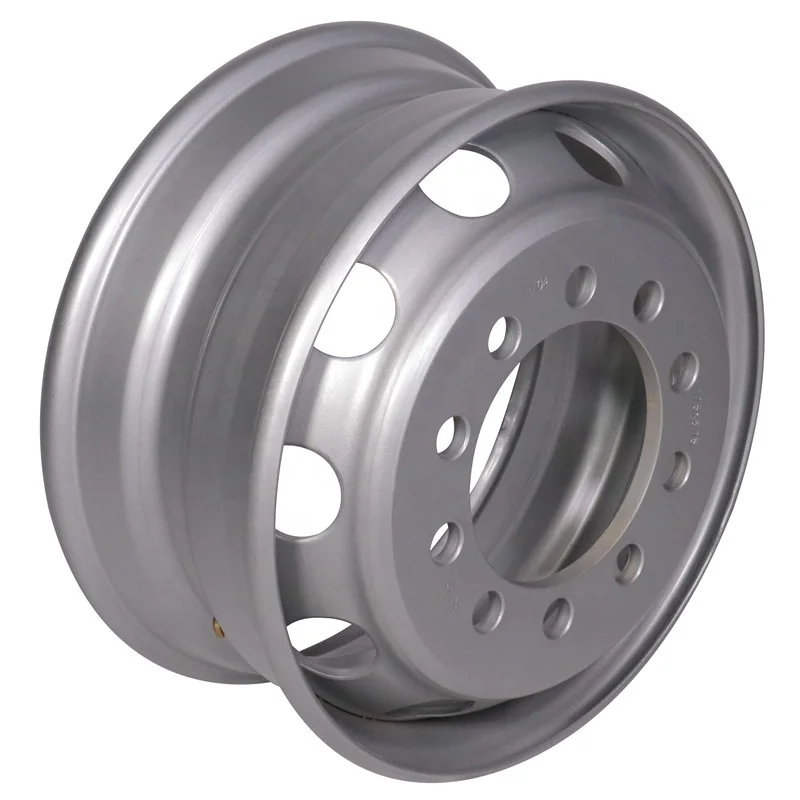 
17.5*6.75 heavy truck wheel rim steel tubeless wheel for Dongfeng truck use 