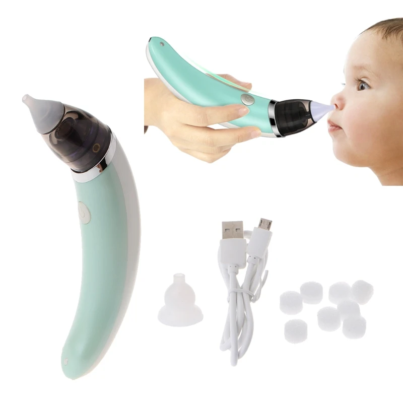 2021 Dropship Electric Safe Hygienic Nose Cleaner Silicone Newborn Snot Sucker Infant Toddler Baby Nasal Aspirator
