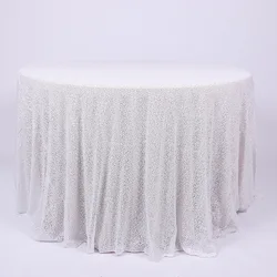 Custom plain gold round Rectangular Sequin Wedding damask TableCloths