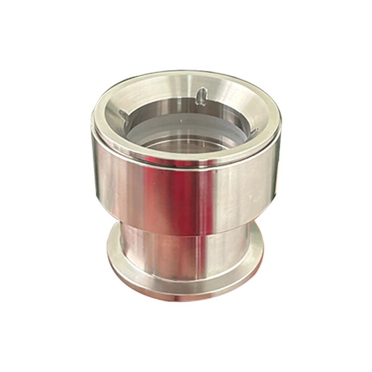 Sanitary Viewport SMS Round Nut Tri Clamped Union Sight Glass