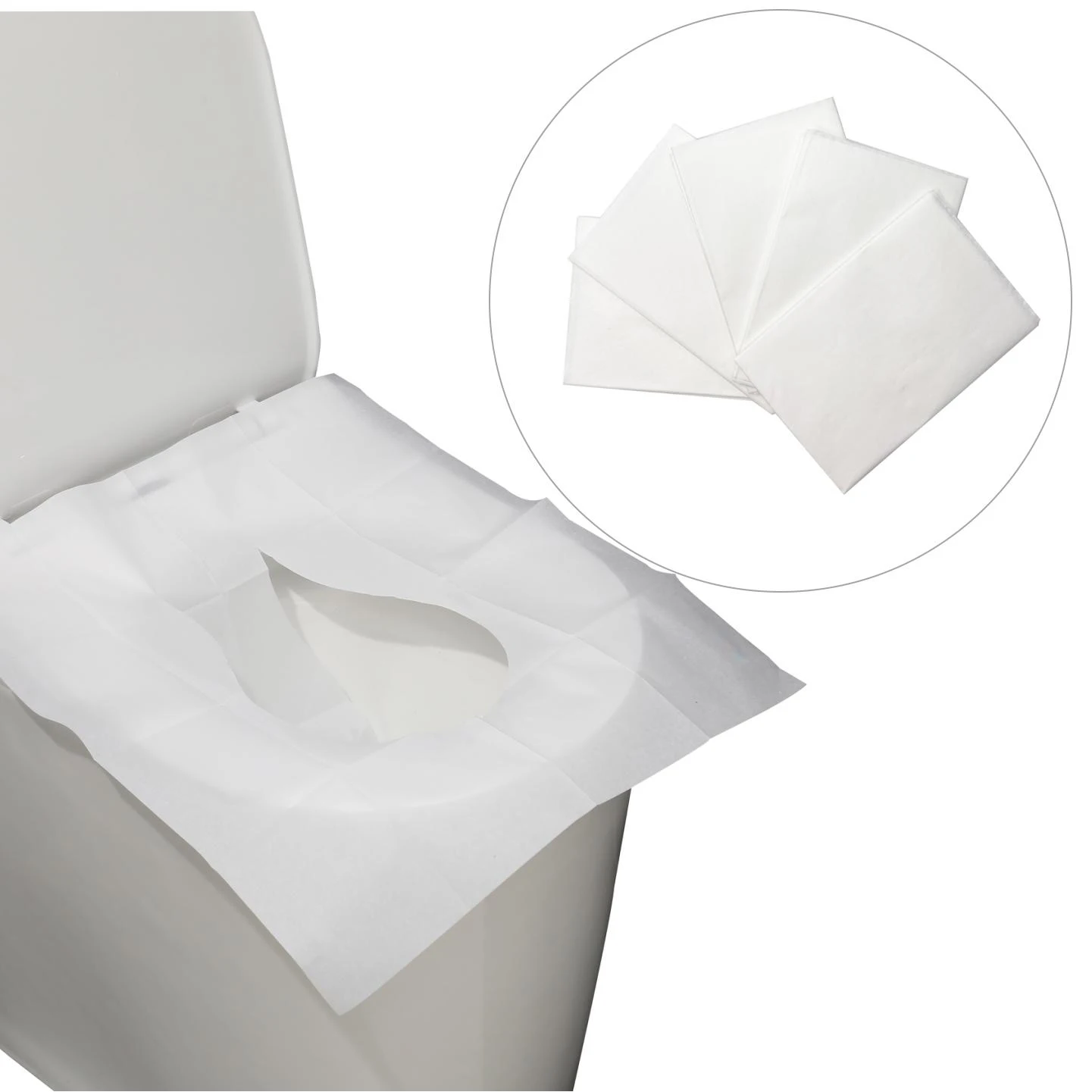 Factory sale 1/16 Fold 16 g 100% Virgin Pulp  Flushable Disposable Toilet Seat Cover Paper