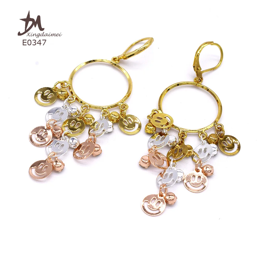 E0347 Wholesale New Design 3 color earrings high quality zircon elephant butterfly cross earrings