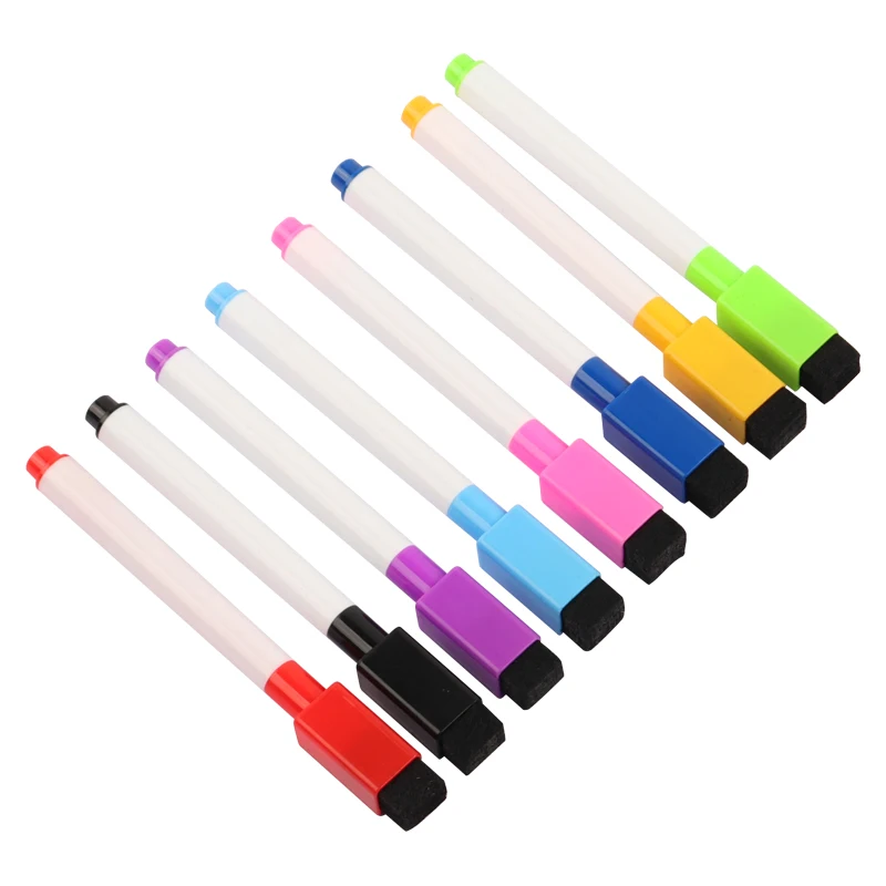 Wholesale Office and School Style High Quality Colorful Dry Erase White Board Marker Pen with Eraser