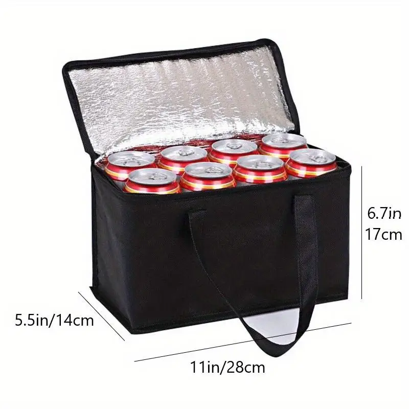Foldable Reusable Insulated Grocery Bag Tote Food Delivery Bags Lunch Cooler Bag for Shopping and Camping