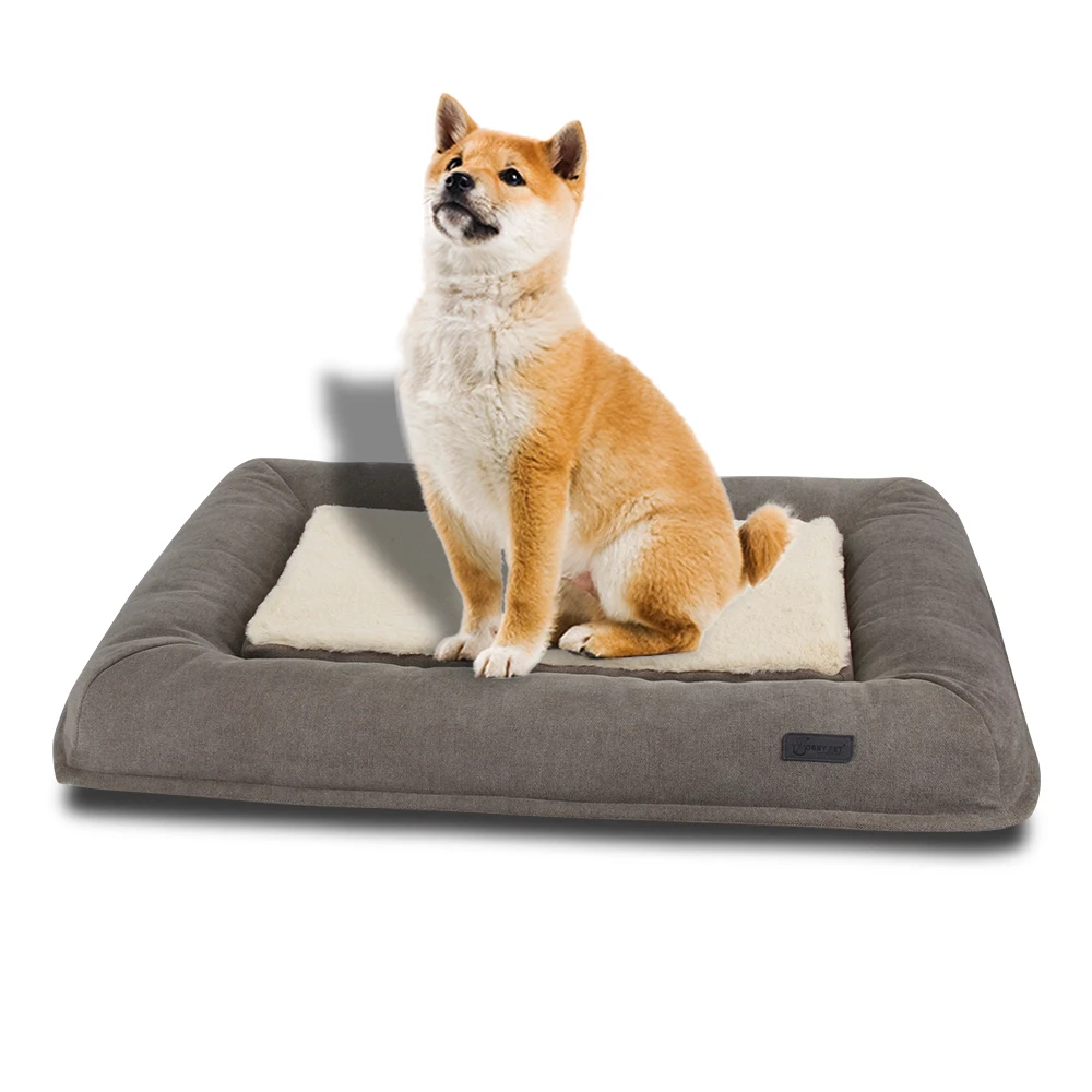 Cama para perros washable metal cage dog crate mat orthopedic egg foam for medium large breeds dog bed