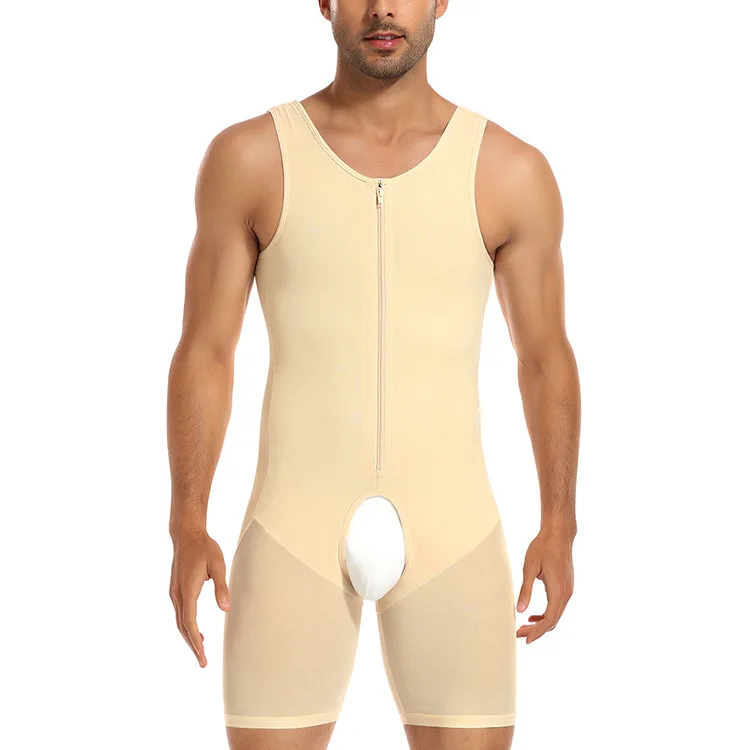 Shaping Bodysuit Men Shape Wear  Shaper Tummy Control Bodysuit Compression Slimming Waist Trainer Shapewear for Men