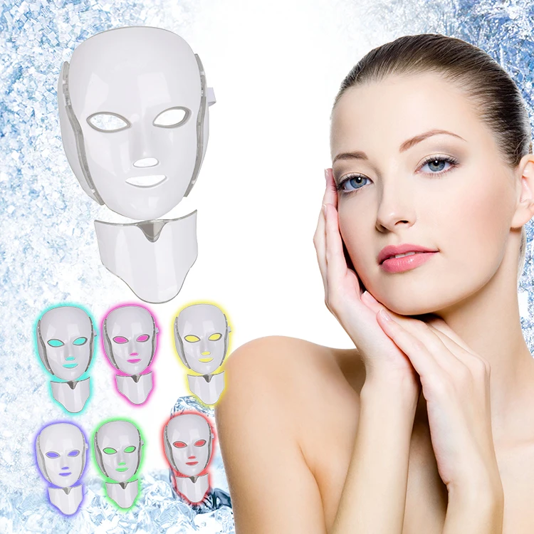 7 видов цветов свет терапия маска для лица для омоложения кожи светодиодный фотон уход за лицом