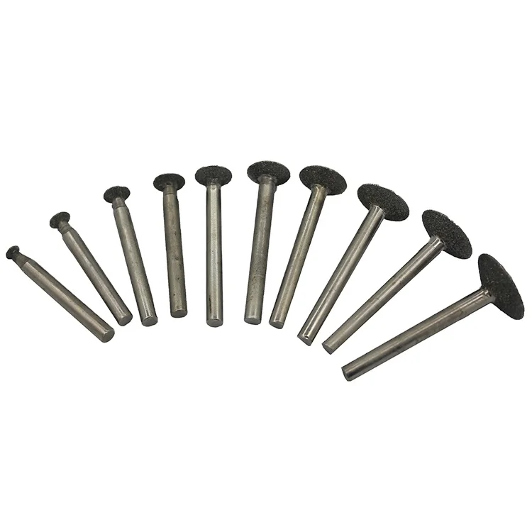 6MM 1/4 Inch Shank Diamond Electroplated Mounted Grinding Head for Stone, Glass, Jewelry, Ceramics, Rock