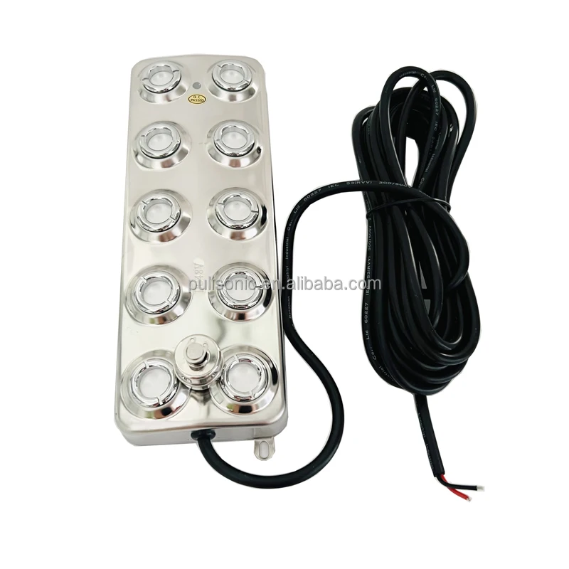 10-Head Replaceable Atomizer Ultrasonic Fog Machine Waterproof Float Type Ultrasonic Spray Humidifier Landscaping Vegetable