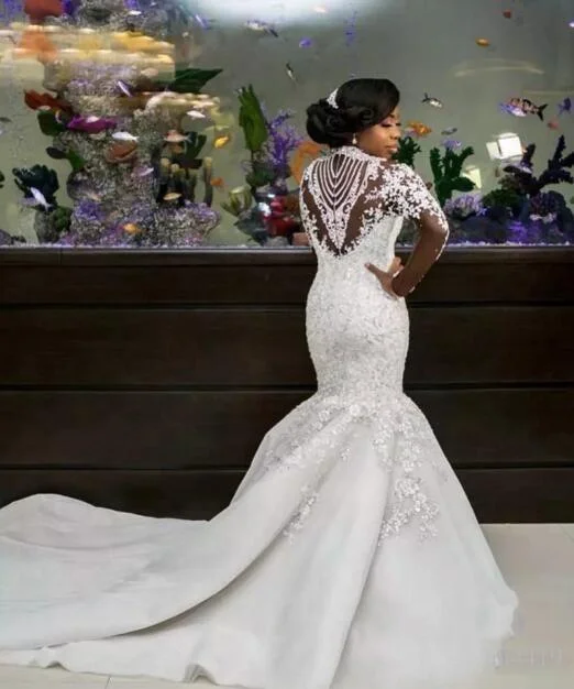 NEW ARRIVAL africa wedding dresses mermaid wedding dress bridal gown plus size wedding dresses