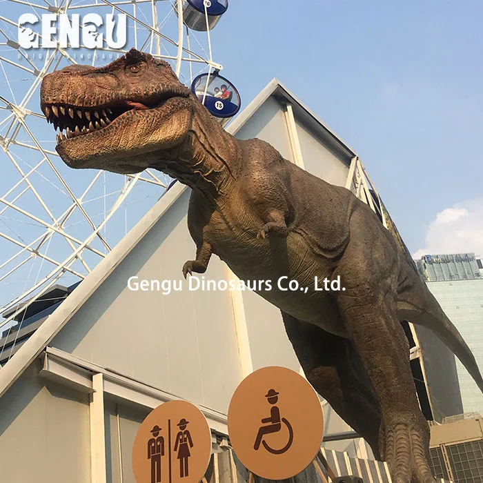 Amusement park simulation dinosaurs t rex cartoons