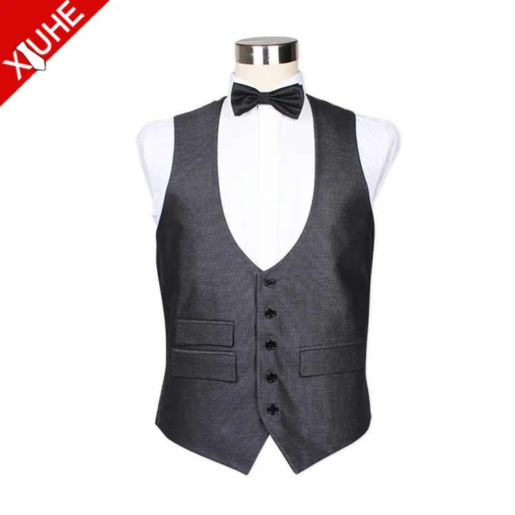 High Quality Classical Cheap U Shaped Waistcoat