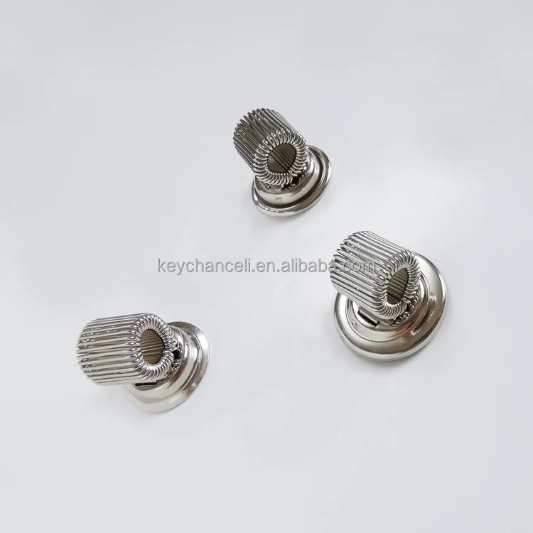 3 styles silver strong magnetic clip metal pen holder with spring loop coil
